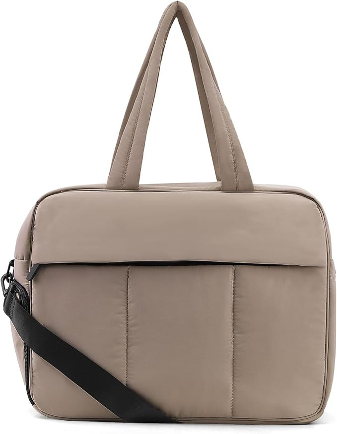 Juoxeepy Travel Duffel Bag Quilted Nylon Weekender Bag Puffer Gym Tote Bag for Women Carry on Duf... | Amazon (US)