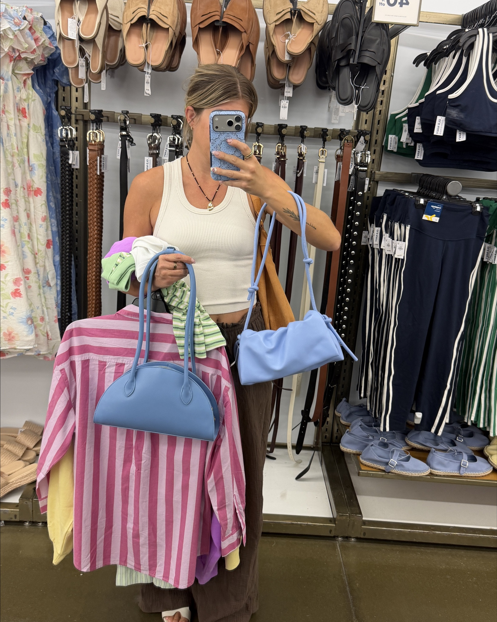 The purse selection at Old Navy was so good. So many cutie colors for spring! I picked up the blue shoulder bag! 

Spring Accessories | Spring Outfits | Summer Accessories | Spring Purses

#LTKootd #LTKSeasonal #LTKSpringSale