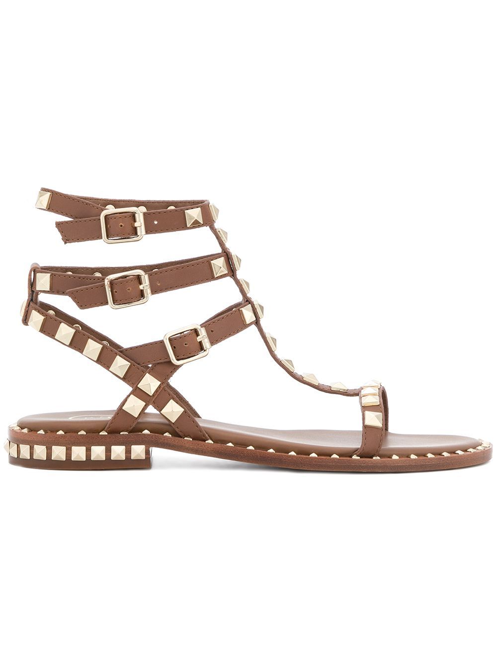 Ash studded sandals - Brown | FarFetch US