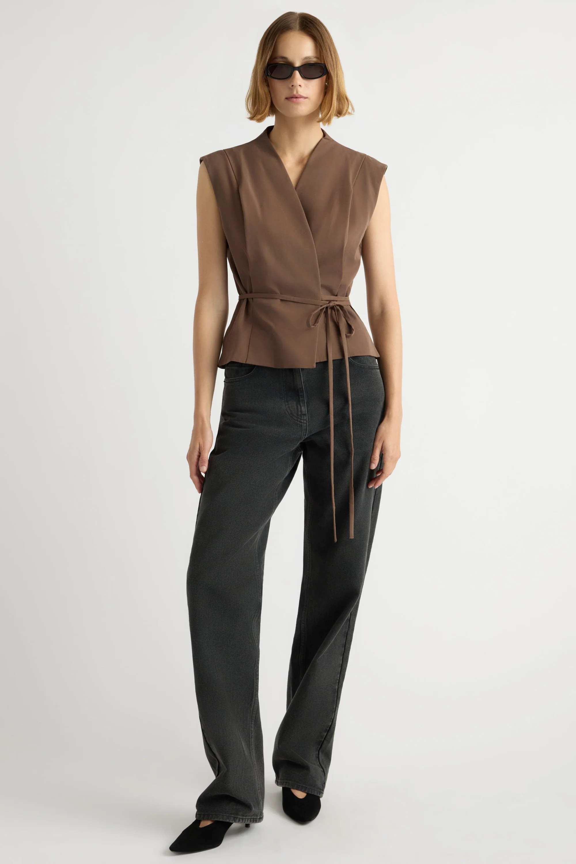 Leandra Tie-Wrap Vest | Modern Citizen