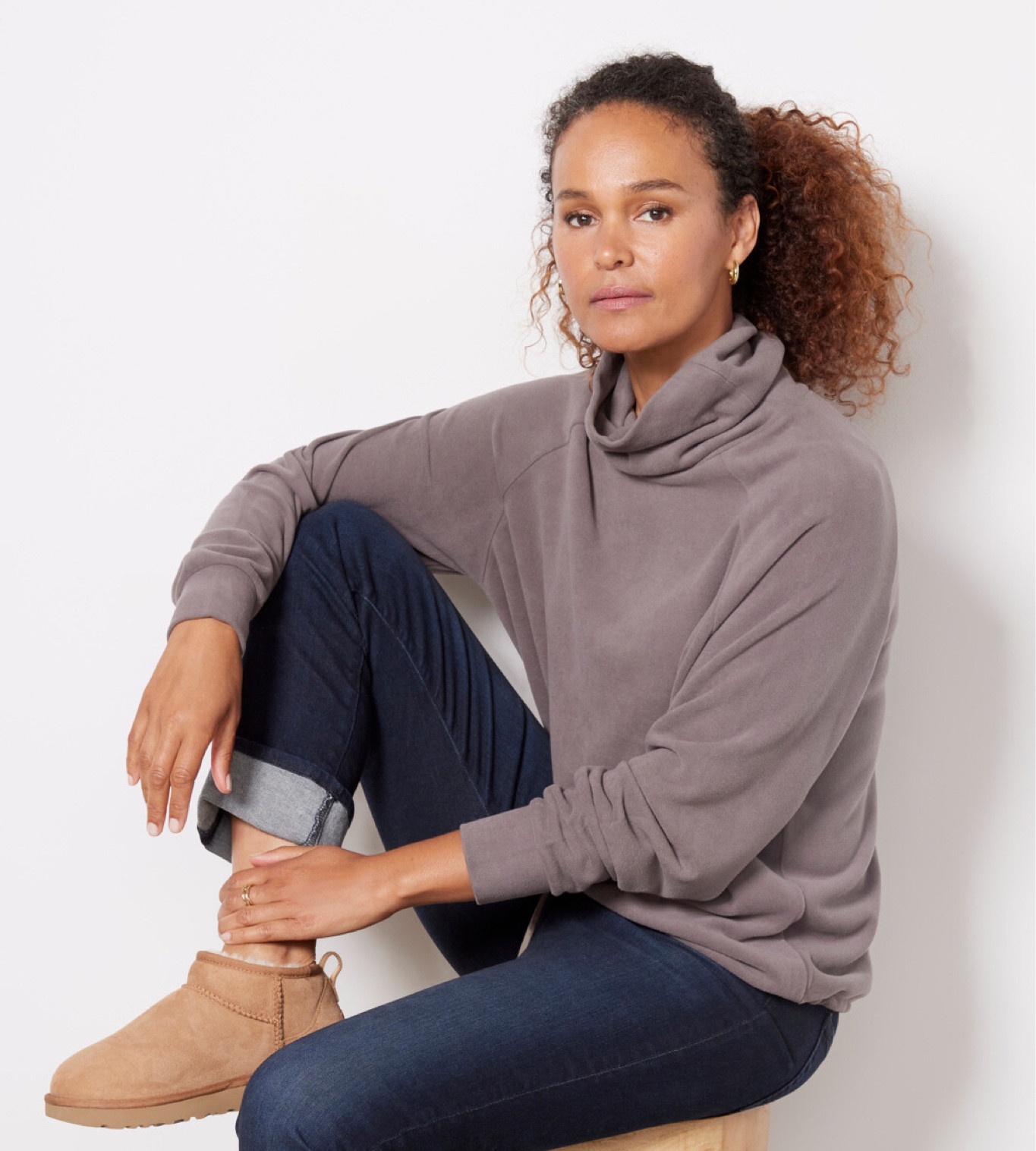 Varley Portland High Neck Midlayer - MOLE❄️

#LTKstyletip #LTKU