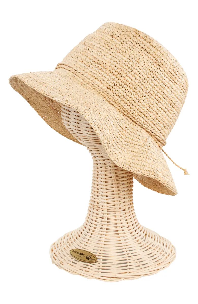 Crochet Raffia Bucket Hat | Nordstrom Rack