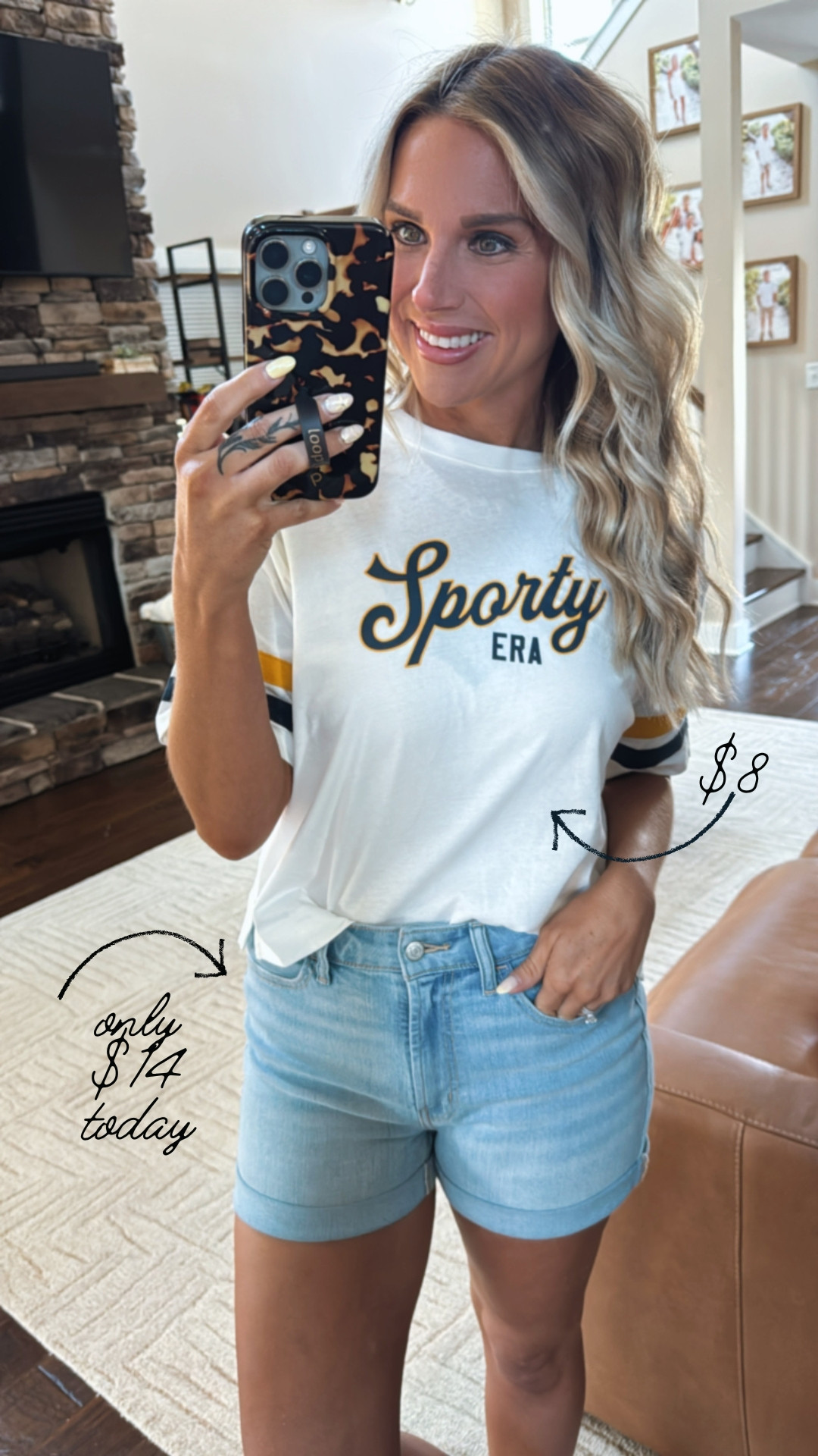 Sporty Era tee is 50% off today and favorite mom jean shorts. 

 #LTKSeasonal #LTKSaleAlert #LTKFindsUnder50