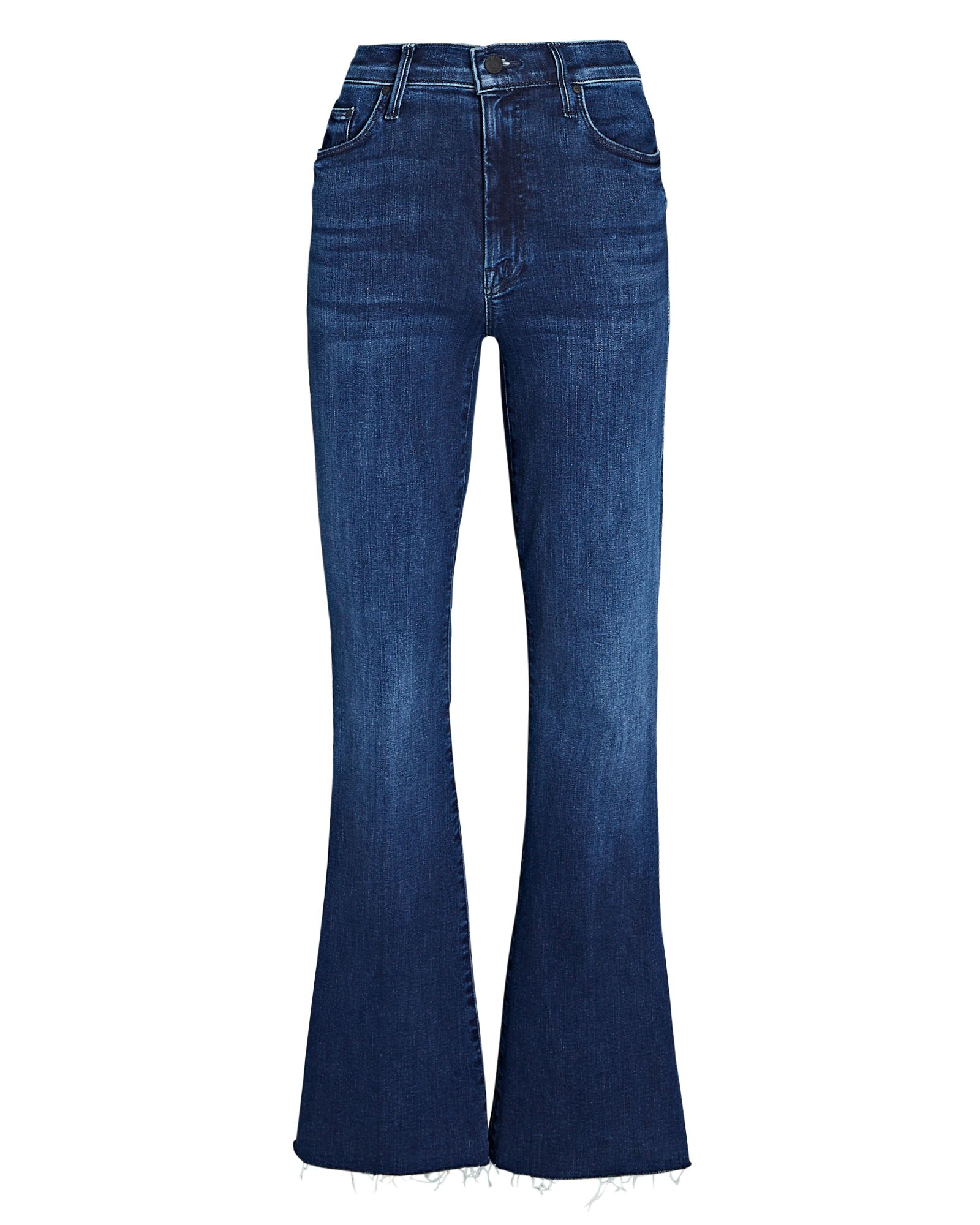 The Weekender Frayed Boot-Cut Jeans | INTERMIX