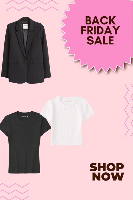 🛍️ Elevate your style game this Black Friday! 🖤 Snagging amazing deals at Abercrombie - where comfy meets chic! 👚✨ Scoop up those must-have basic tees for a casual vibe and top it off with a sleek blazer for instant glam. 🧥🌟 Perfect for dressing up or down!

🎉 #BlackFridaySale #AbercrombieFaves #FashionFinds #ComfyChic #WardrobeUpgrade #StyleOnPoint #TeeTime #BlazerBabe #DressToImpress #ShopTillYouDrop 💳💃

Don’t miss out! Dive into the Black Friday magic at Abercrombie and rock that effortlessly stylish look! 🛒👗 #LikeToKnowIt #FashionistaApproved

#LTKCyberSaleFR #LTKCyberWeek #LTKCyberSaleIT