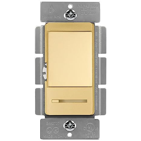 TOPGREENER Dimmer Switch with Light Adjustment Slider, Single Pole or 3 Way, 150W LED, 600W Incan... | Amazon (US)