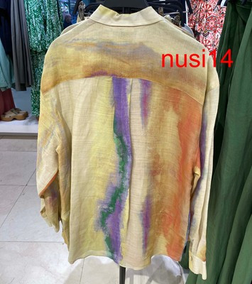 ZARA NEW WOMAN TIE-DYE RAMIE SHIRT XS-XL  3498/058 | eBay US