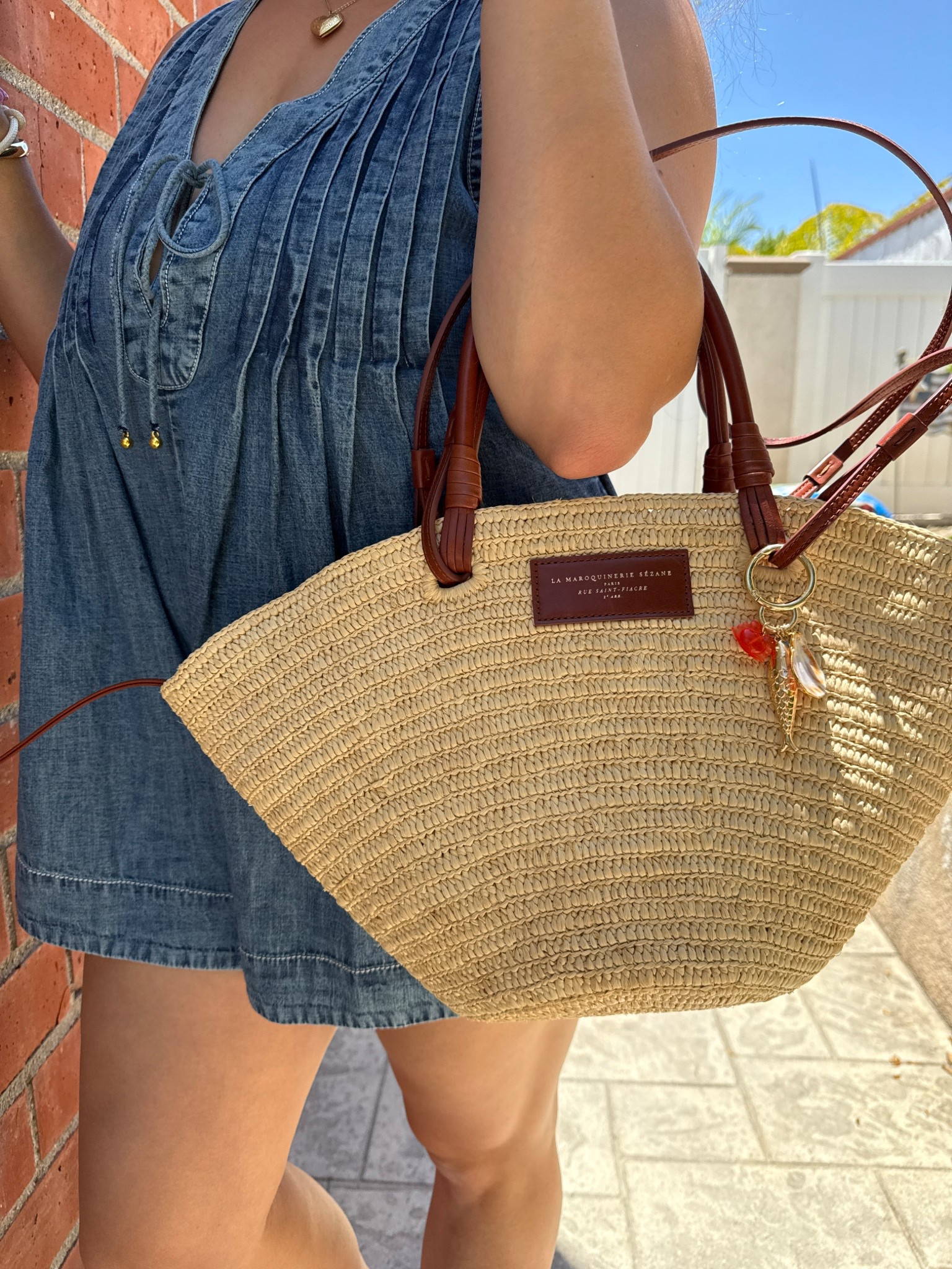 Sezane basket raffia bag 
Sardine summer beach bag charm

#LTKFindsUnder50 #LTKStyleTip #LTKFindsUnder100