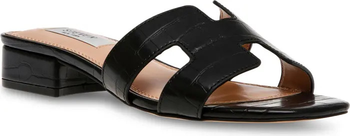 Hutchy Croc Embossed Sandal (Women) | Nordstrom Rack