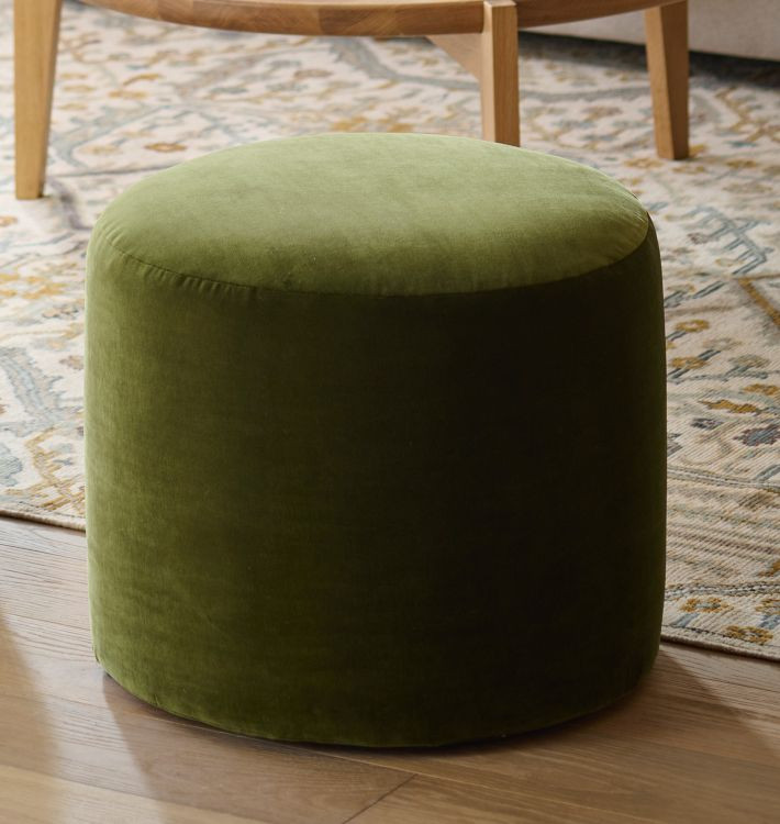 Britton 22" Round Ottoman | Rejuvenation