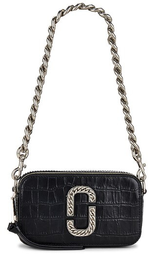 The Croc Embossed Snapshot in Black | Revolve Clothing (Global)