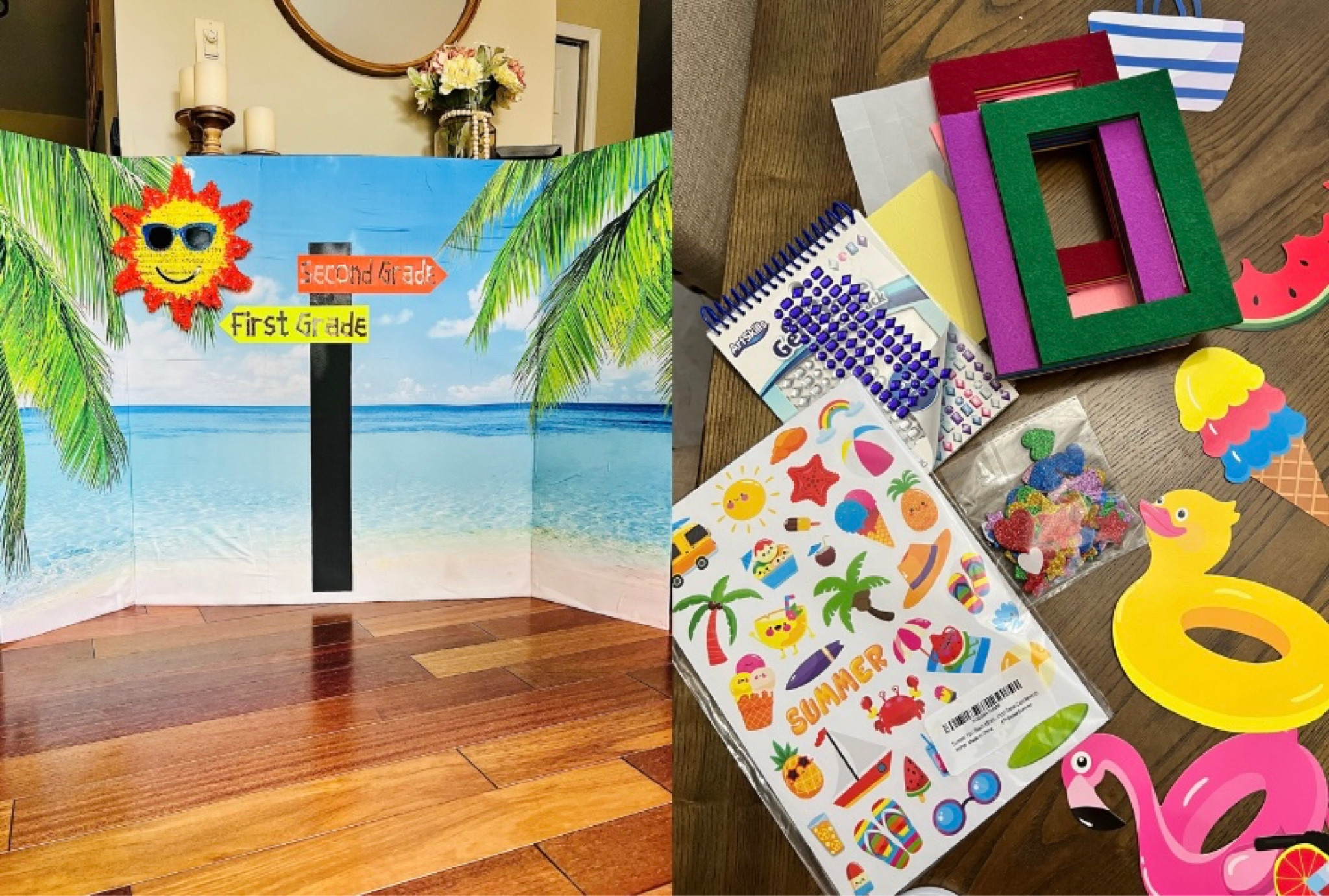 A fun end-of-year summer-themed photo booth idea ☀️🌴

#LTKSeasonal #LTKkids