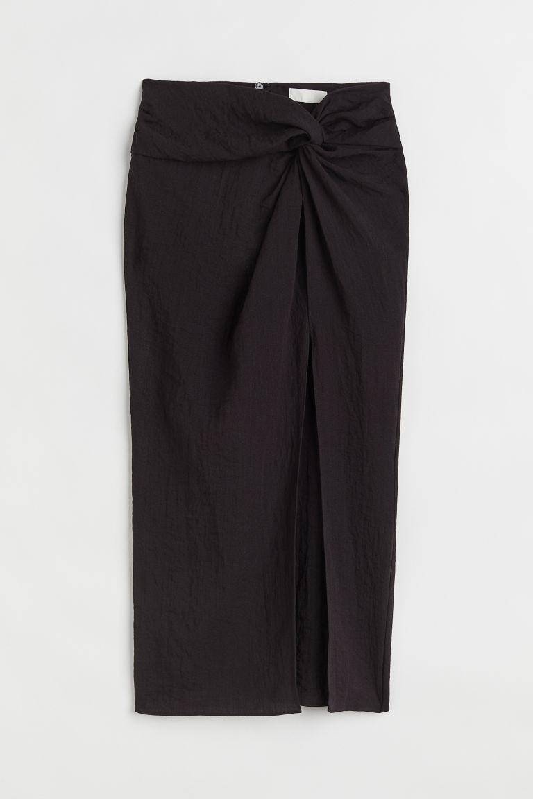 H & M - Drapierter Rock - Schwarz - Damen | H&M (DE, AT, CH, NL, FI)
