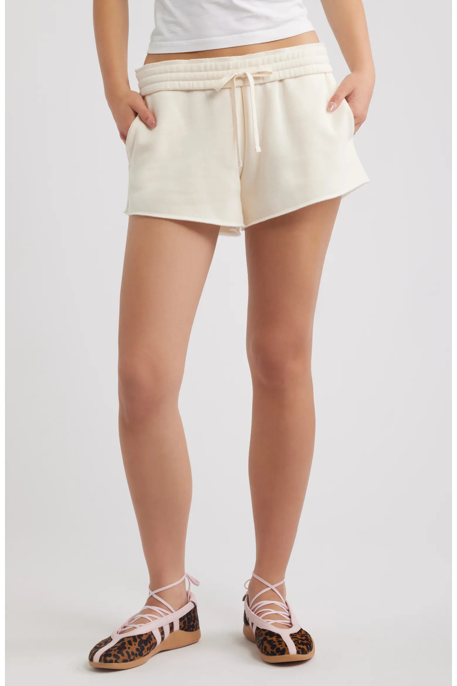Foldover Fleece Mini Sweat Shorts (Women) | Nordstrom | Nordstrom