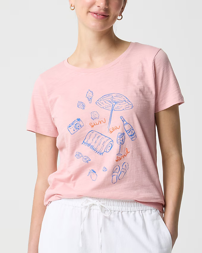 Beach picnic graphic tee | J.Crew Factory