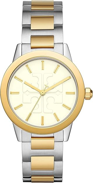 Tory Burch Gigi Stainless Steel Watch Two-Tone Silver/Gold One Size | Amazon (US)