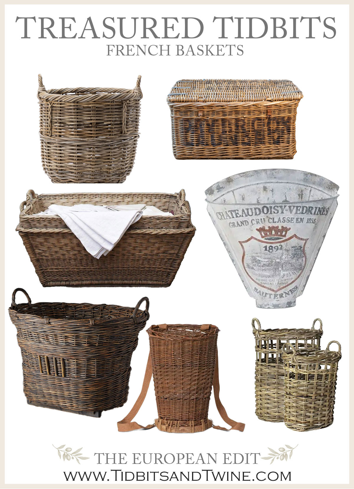 French baskets: vintage + repro finds

#frenchbaskets #basketdecor #homedecorfavorites #timelessdecor #collectedlook #tidbitsandtwine 

 #LTKHome #LTKFindsUnder100 #LTKStyleTip