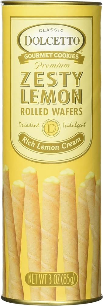 Dolcetto Zesty Lemon Rolled Wafers | Amazon (US)