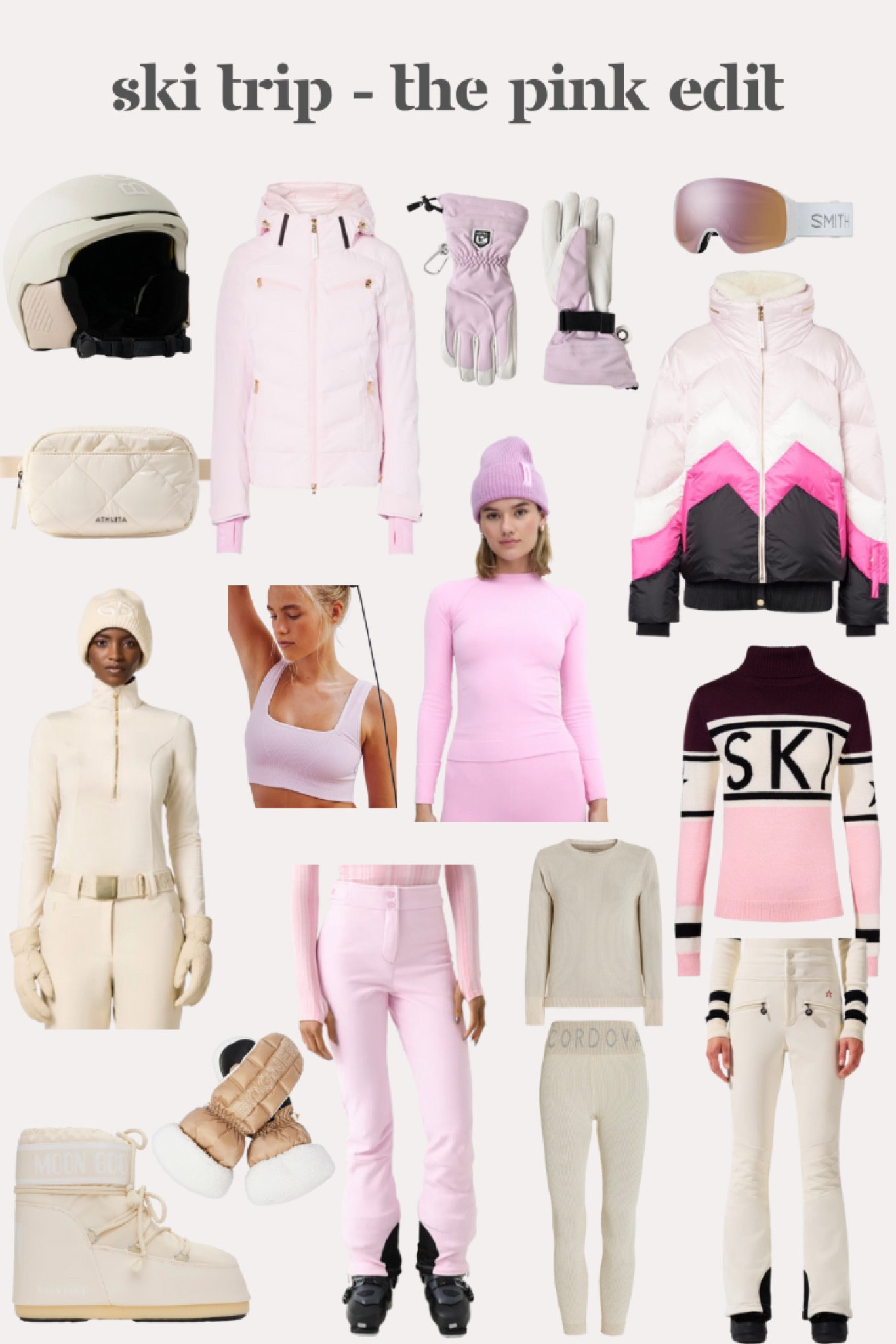 Ski trip packing inspo for the girlie girls 💗🎿 #ltkski #skiedit #skitrip