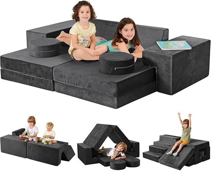 K15 Modular Kids Play Couch, 320+DIY Convertible Foam Couch for Boys & Girls, Versatile Kids Couc... | Amazon (US)
