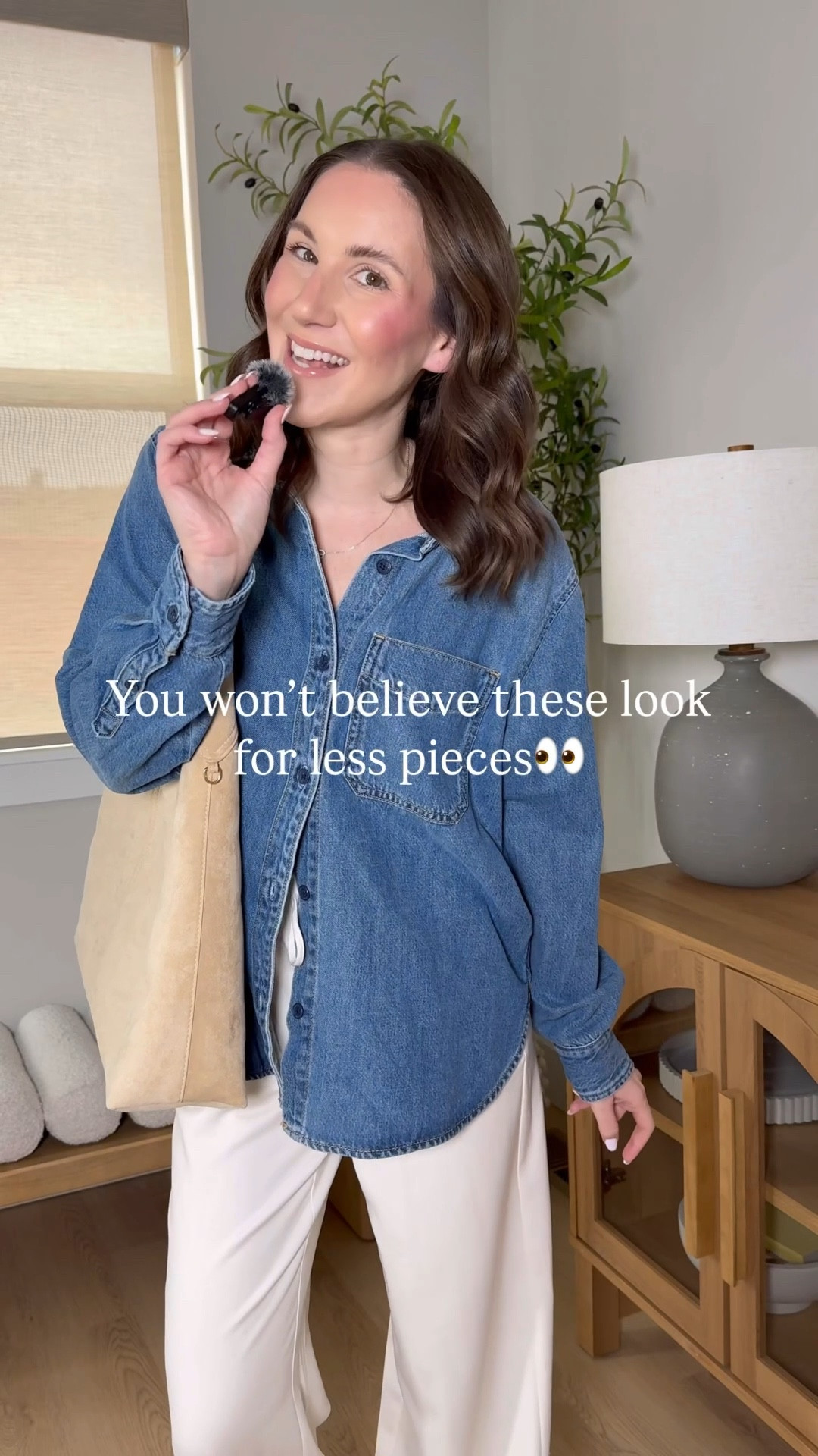 My favorite combo for a fraction of the price?? Yes please! These are some of the BEST look for less pieces and dare I say I might even like the denim shirt more than the original👀

Target style | look for less | closet staples | denim button down | boat shoes | spring outfit | pull on pants 

#LTKootd