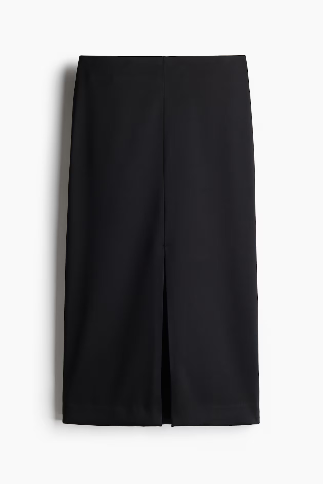 Falda midi de satén - Negro - MUJER | H&M ES | H&M (FR, IT, ES, PT, BE)