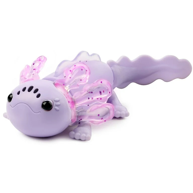 Fingerlings Interactive Baby Axolotl, Auggie (Purple), Swims & Lights Up | Walmart (US)