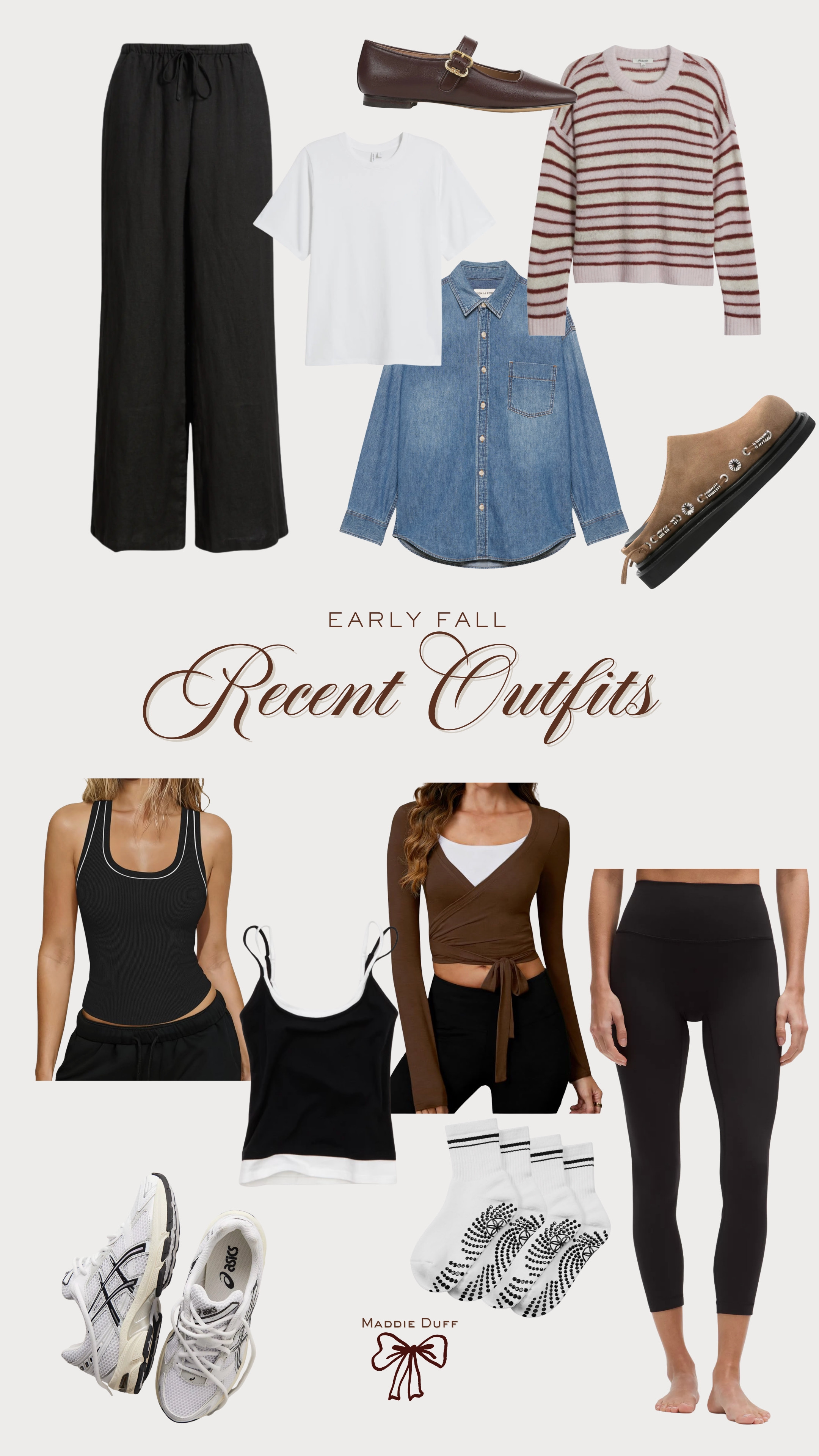 Recent easy outfits I've been loving lately

Mom outfits, postpartum outfits, early fall outfits, casual style 

 #LTKootd #LTKmomlife
