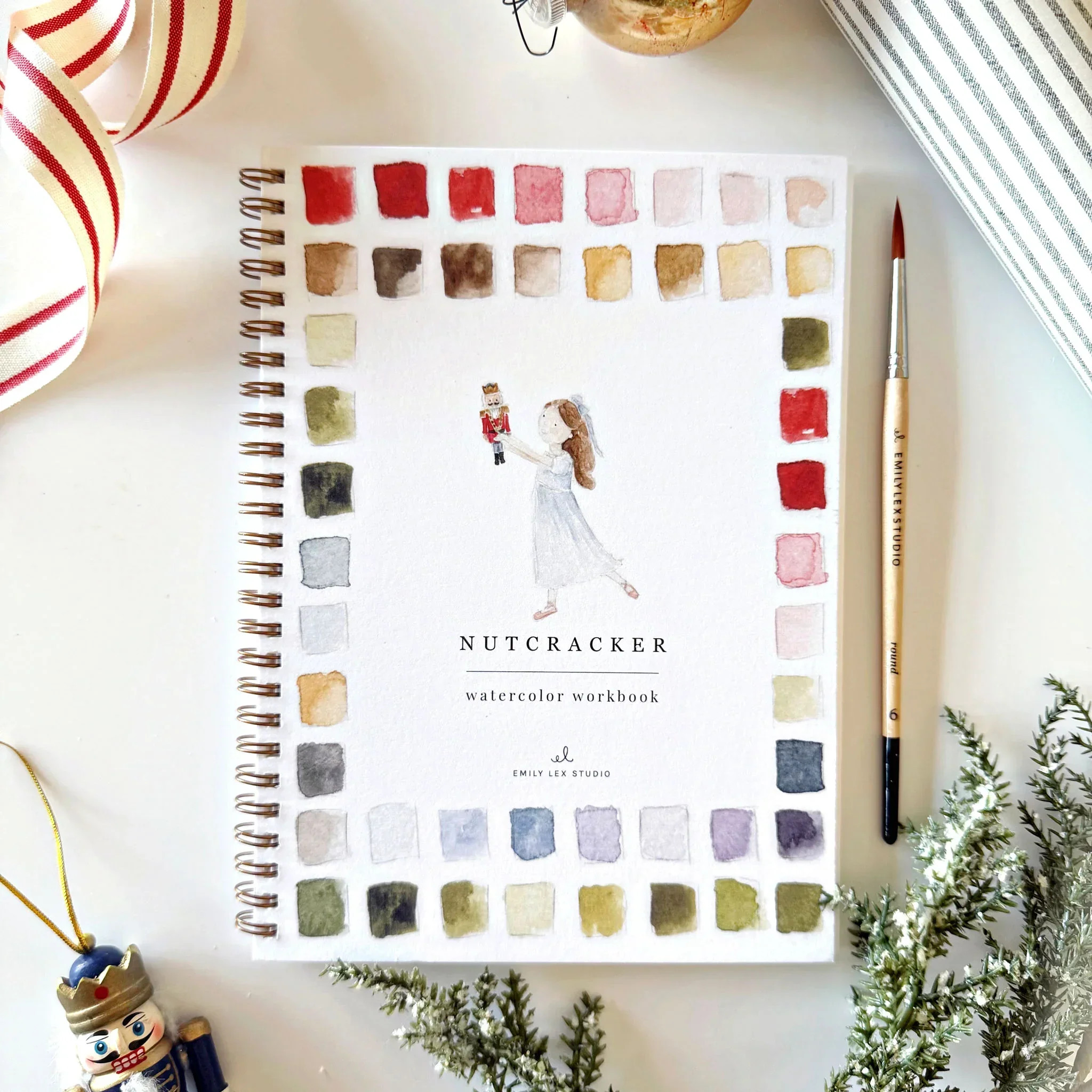 nutcracker watercolor workbook | Emily Lex Studio