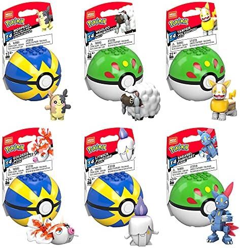 Mega Construx Pokémon Poké Ball Series 14 Pack - Construction Set, Building Toys for Kids | Amazon (US)