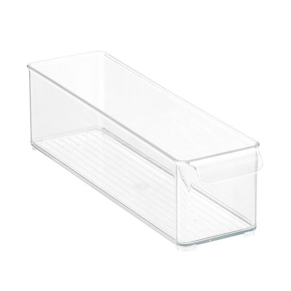 iDESIGN Wide Deep Fridge Bins Tray Clear | The Container Store
