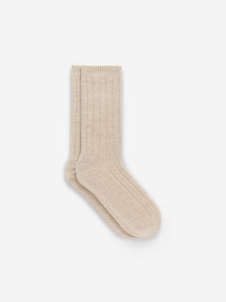 Cashmere-Blend Rib Socks – Beige – Women – ARKET GB | Arket UK