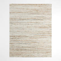 Antwerp Performance Handwoven Oatmeal White Area Rug 8'x10' | Crate & Barrel