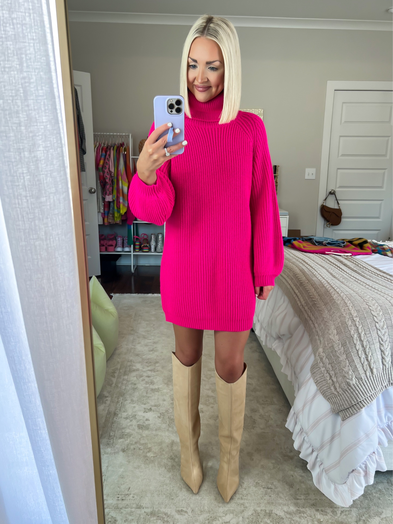 25% off with RDBABE25
Size: SM
pink sweater dress / pink turtleneck sweater dress 