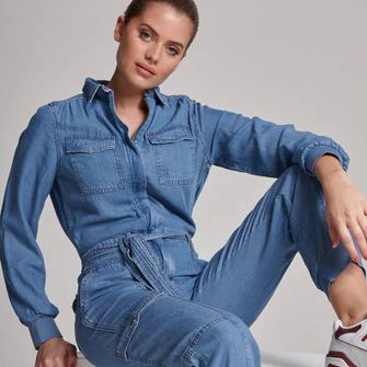 LIGHTWEIGHT JUMPSUIT - DENIM BLUE | WAT The Brand