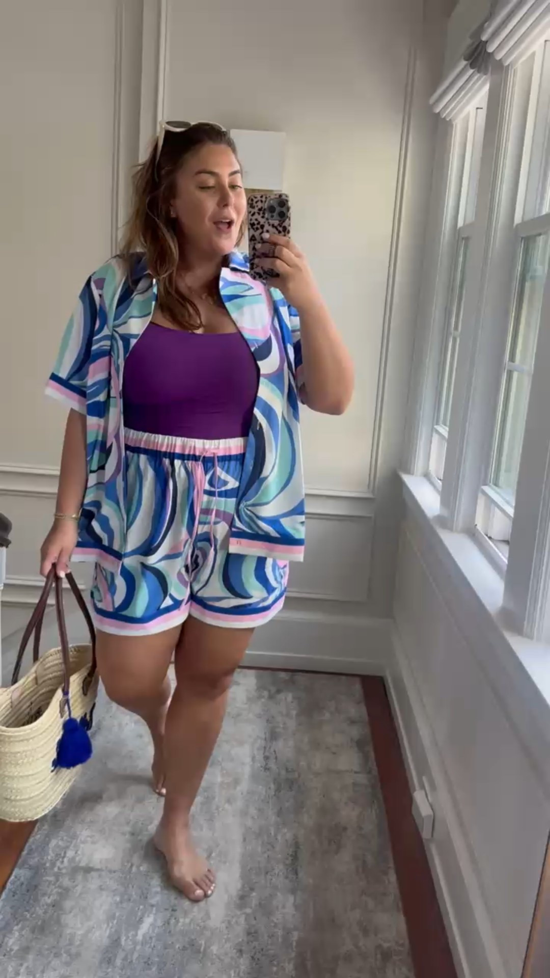 Wearing size 18 in top & shorts, designer inspired look for less! Wearing size 16 in swimsuit. Use CARALYNM at Cakes Body

#LTKSwim #LTKMidsize #LTKStyleTip