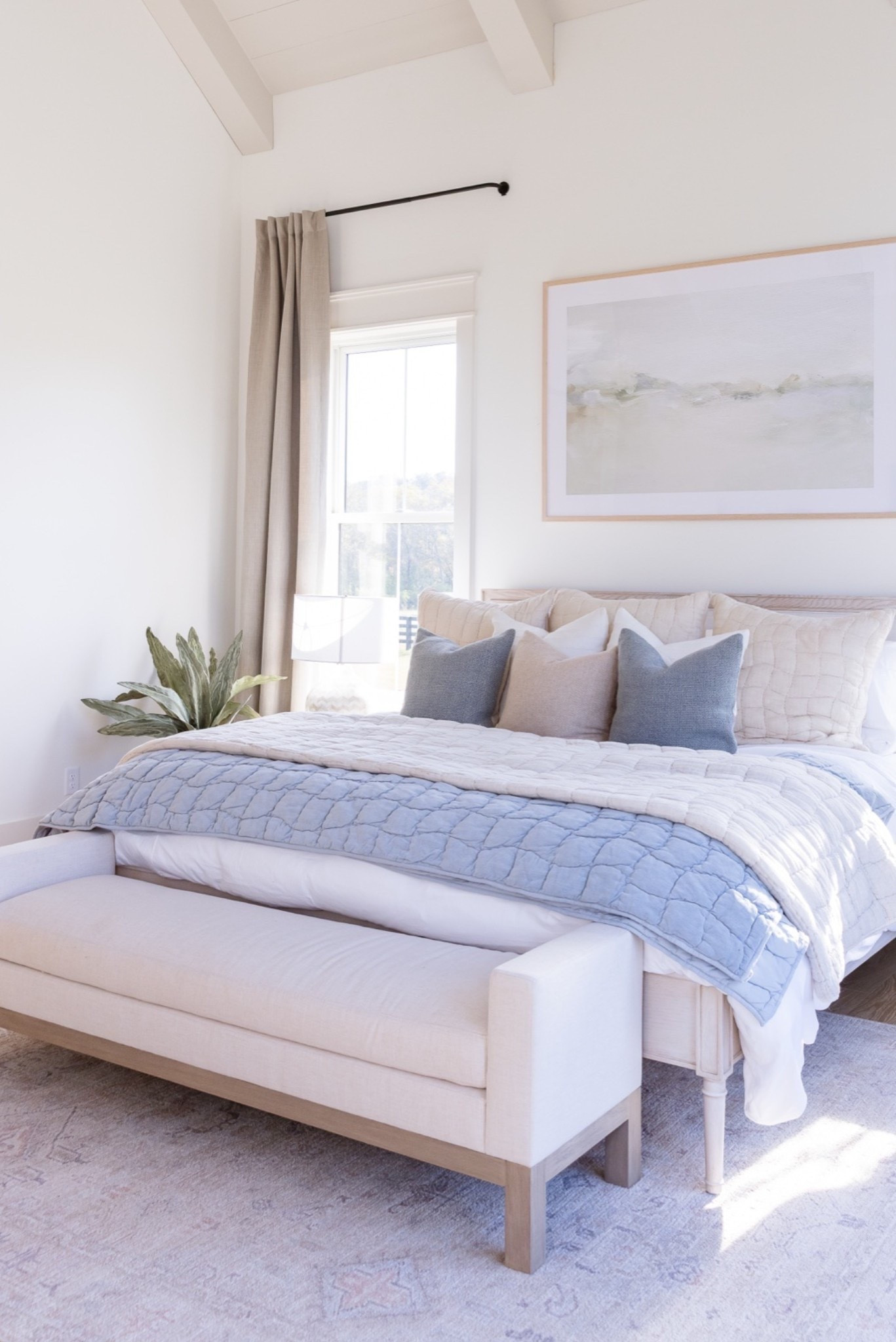 How I styled our master bedroom. 🤍 I always have the $99 Pottery Barn duvet then just swap out quilts for seasons.

#LTKSeasonal #LTKHome