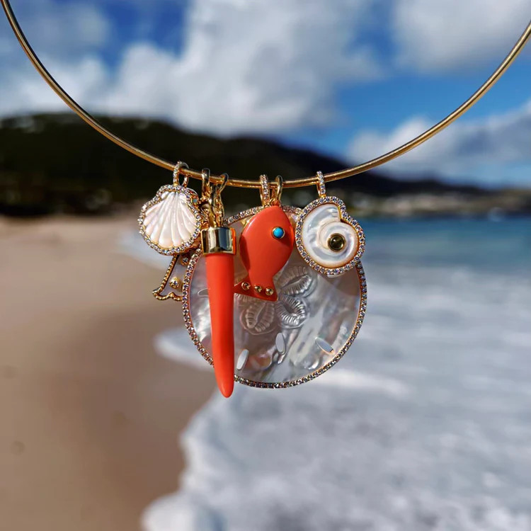 Madaket Fish Charm - Coral | ASHA by ADM