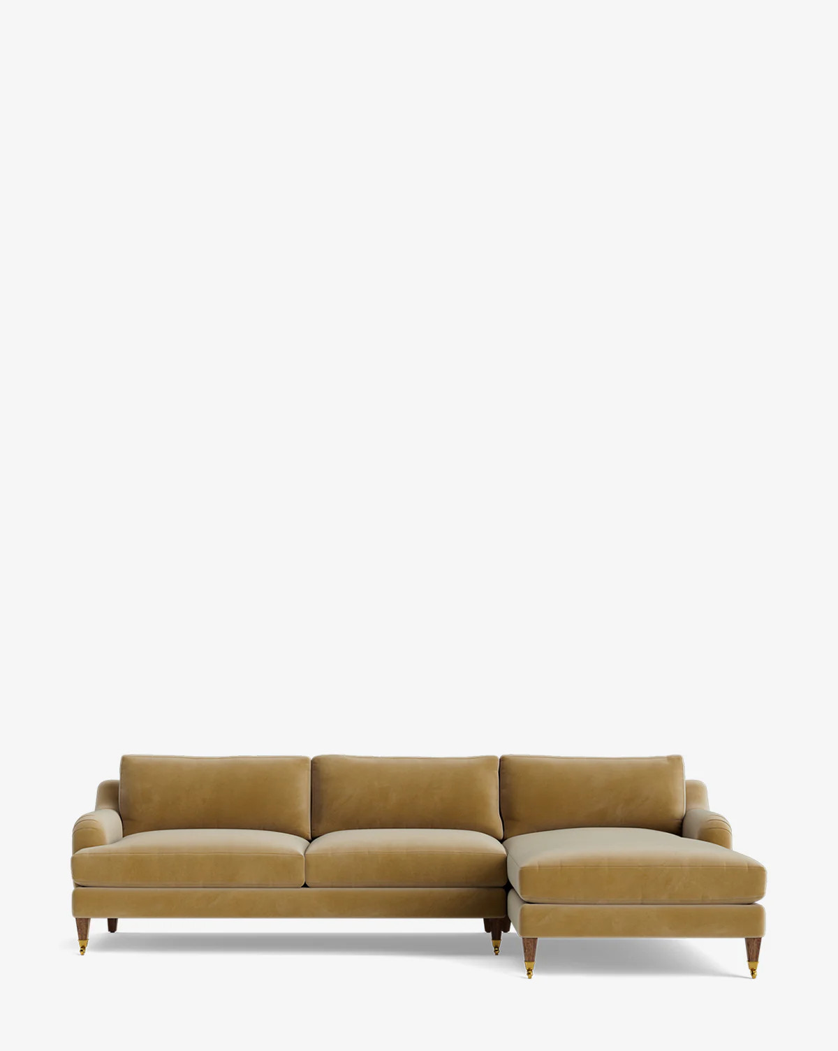 Lucille English Roll Arm Right Chaise Sectional 107" | McGee & Co. (US)