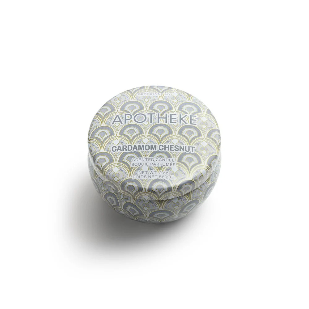 Cardamom Chestnut Mini Candle Tin | Apotheke Co