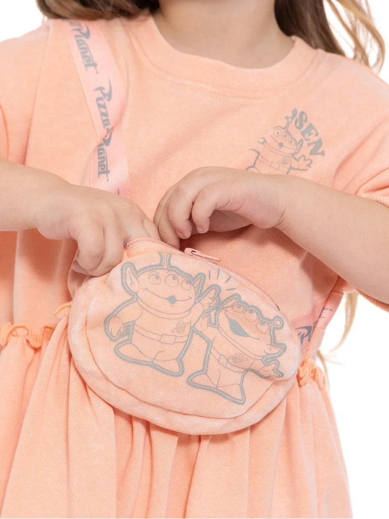 Toy Story Toddler Girls Short Sleeve Graphic Dress with 3D Bag, Sizes 12M-5T | Walmart (US)