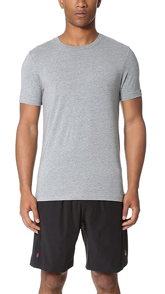 Rhone Element Active Tee - Heather Grey | East Dane