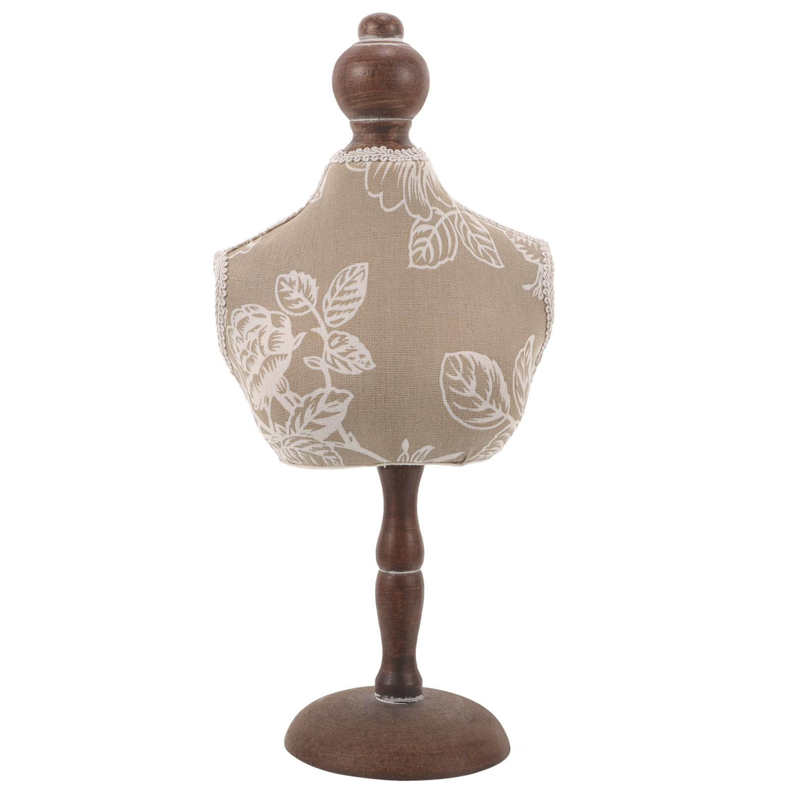 Mannequin Jewelry Display, Pendant Necklace Holder Mannequin Head Jewelry Display Stand Bust Wood... | Amazon (US)