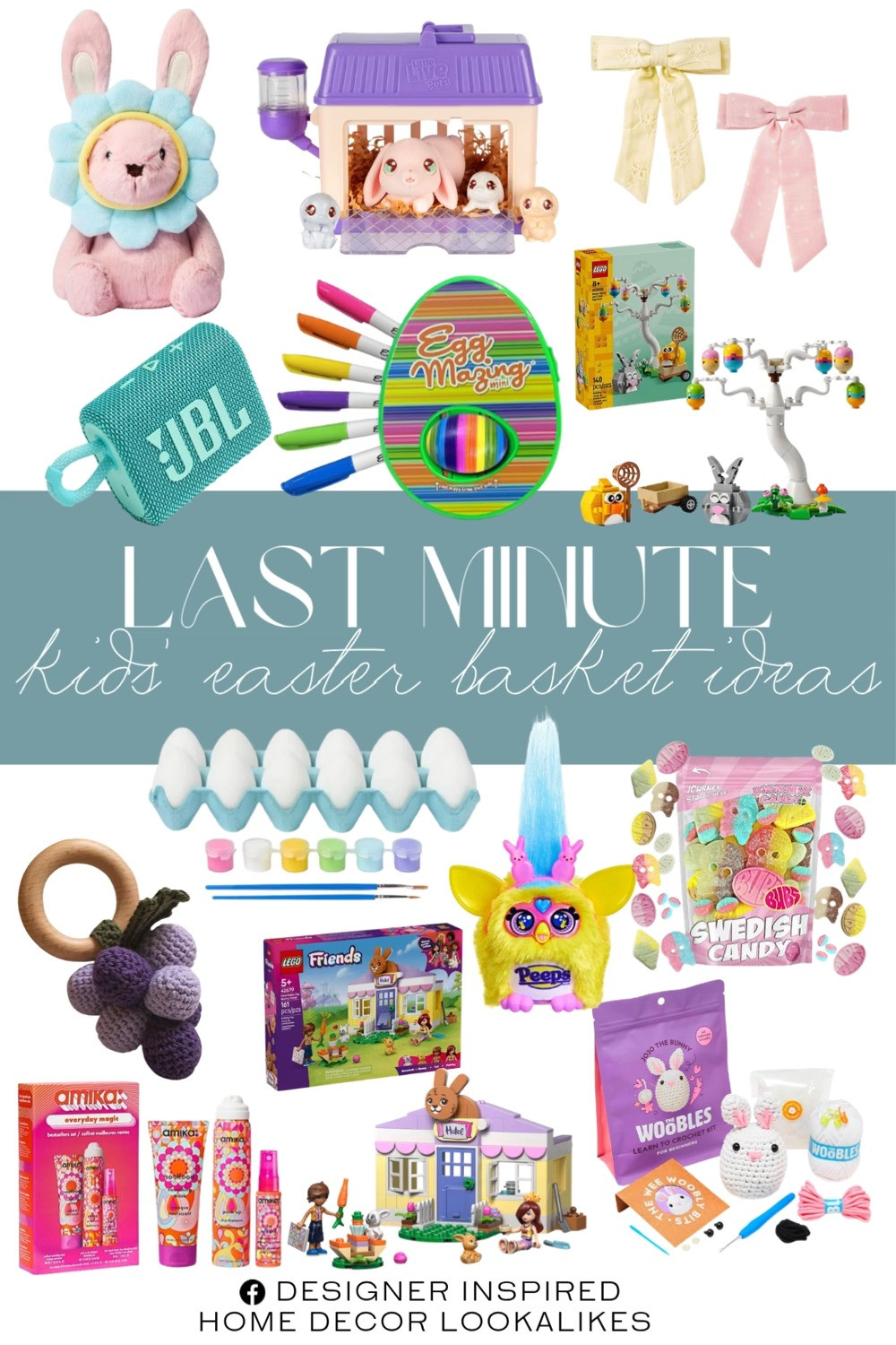 Last Minute Kids' Easter Basket Ideas. Simple Kids Easter Basket Ideas. Easter Basket Fillers.Budget Friendly Easter Basket Fillers. Easy Easter Basket Ideas for Kids. Simple Easter Kids Easter Basket Fillers. 

Home more affordable option find copy cat similar look for less budget friendly affordable cheap cheaper beautiful pretty. Clearance sale coupon code discount code promo code luxury lookalike look a like Inspo inspiration inspired by idea ideas Love like these? I share multiple every day in my FB group.
#lastminute #easterbasket #easterforkids #basketfillers #easerideas #aster2026 #easterprep #easterbasketideas 

 #LTKSeasonal #LTKKids
