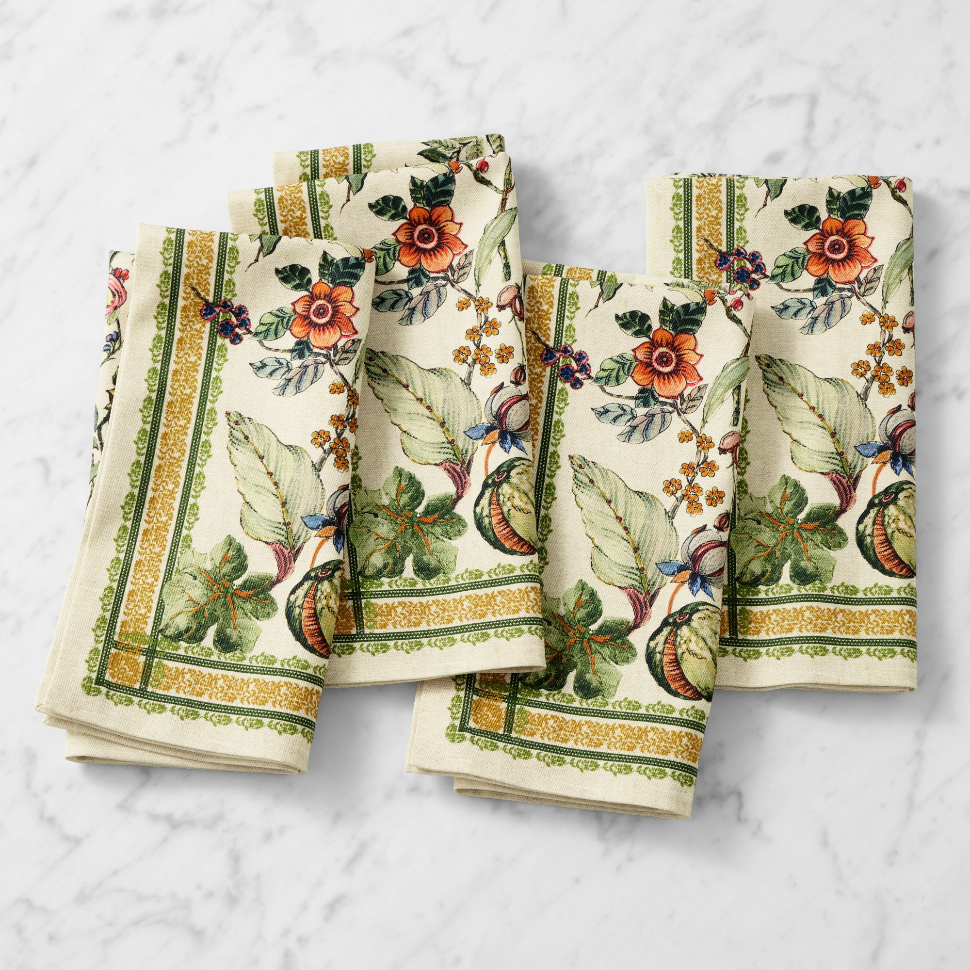 Autumn Botanical Napkins, Set of 4 | Williams-Sonoma