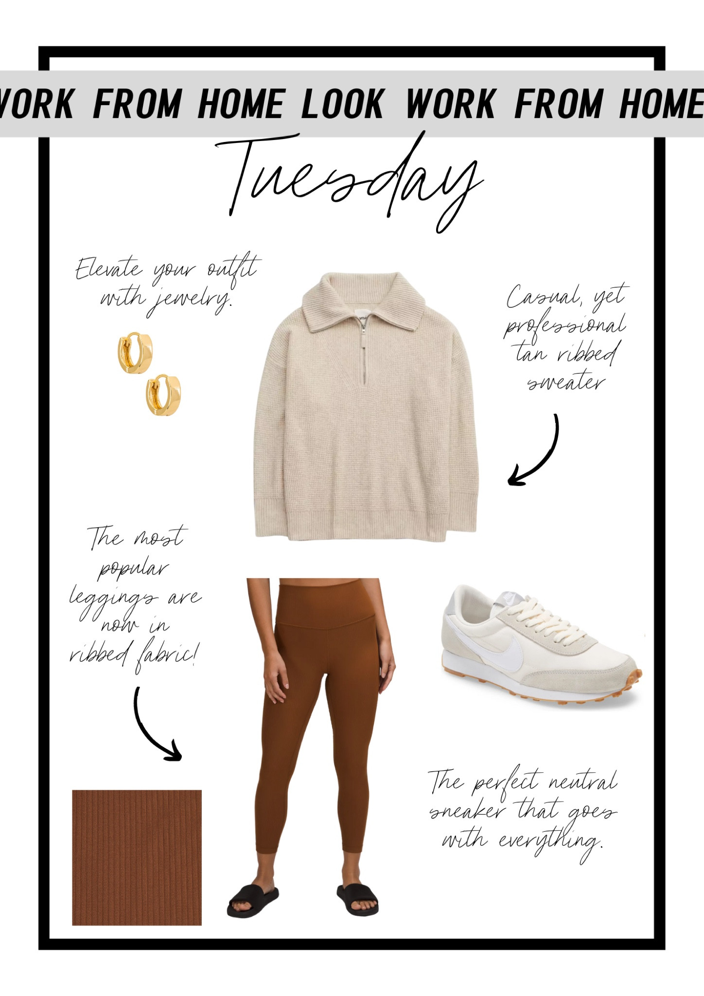 Lululemon ribbed leggings are a must! Another work from home look  

#LTKstyletip #LTKunder100 #LTKfit