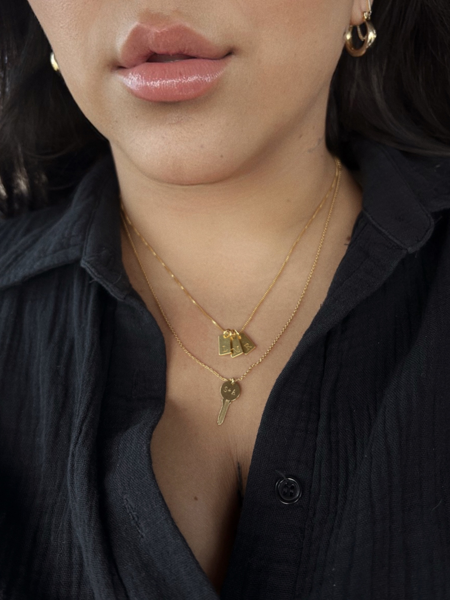 Willow Tag Initial Necklace