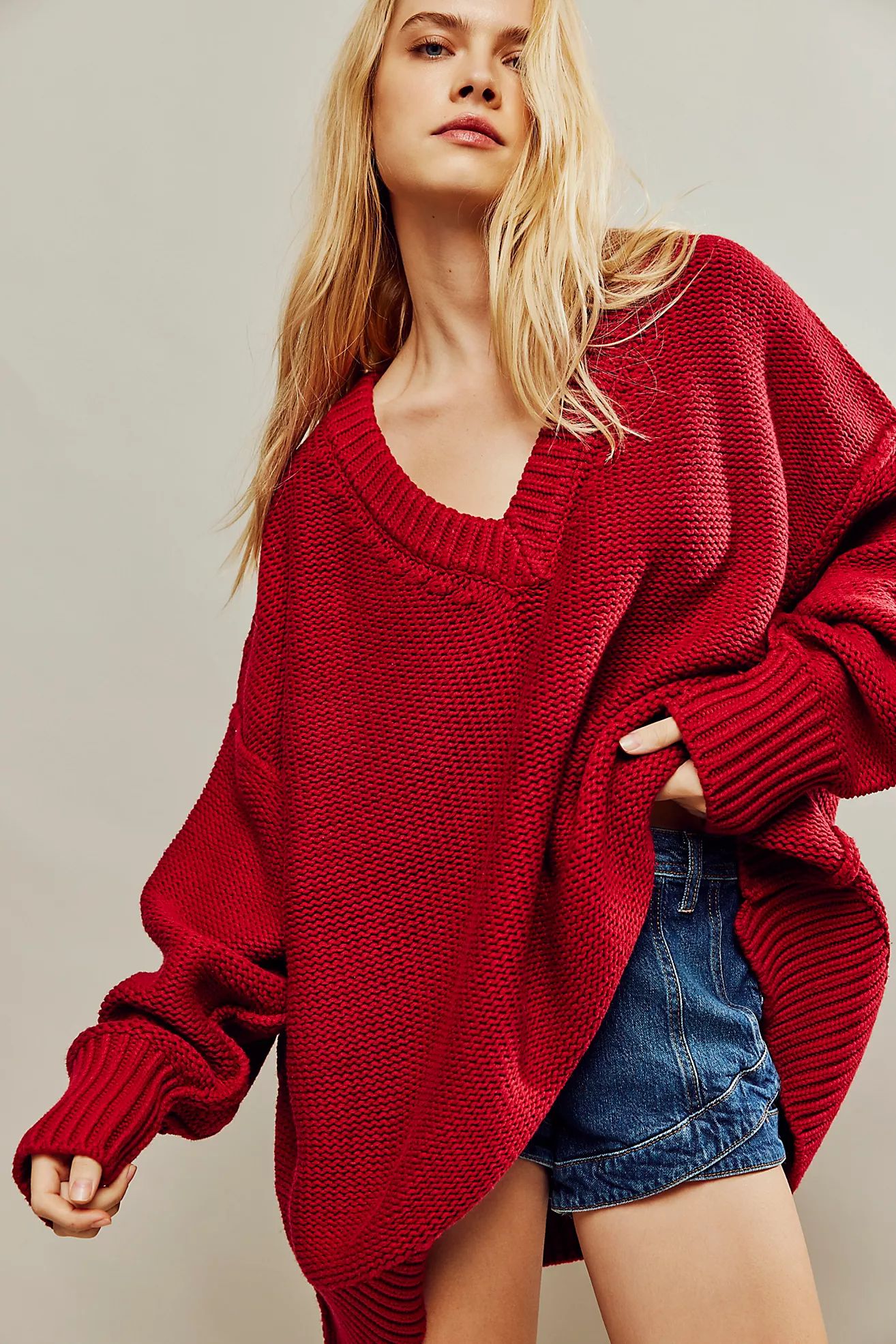 Alli V-Neck Sweater | Free People (Global - UK&FR Excluded)