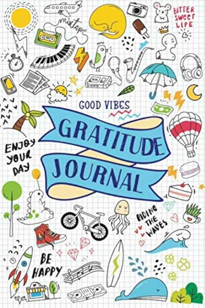 Good Vibes Gratitude Journal: For Teens, Tweens, Boys, Girls, Kids - Cute Mindfulness Diary with ... | Amazon (US)