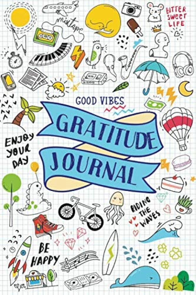 Good Vibes Gratitude Journal: For Teens, Tweens, Boys, Girls, Kids - Cute Mindfulness Diary with ... | Amazon (US)